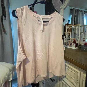 Lululemon Athletica Tan Muscle Tee Sleeveless Relaxed